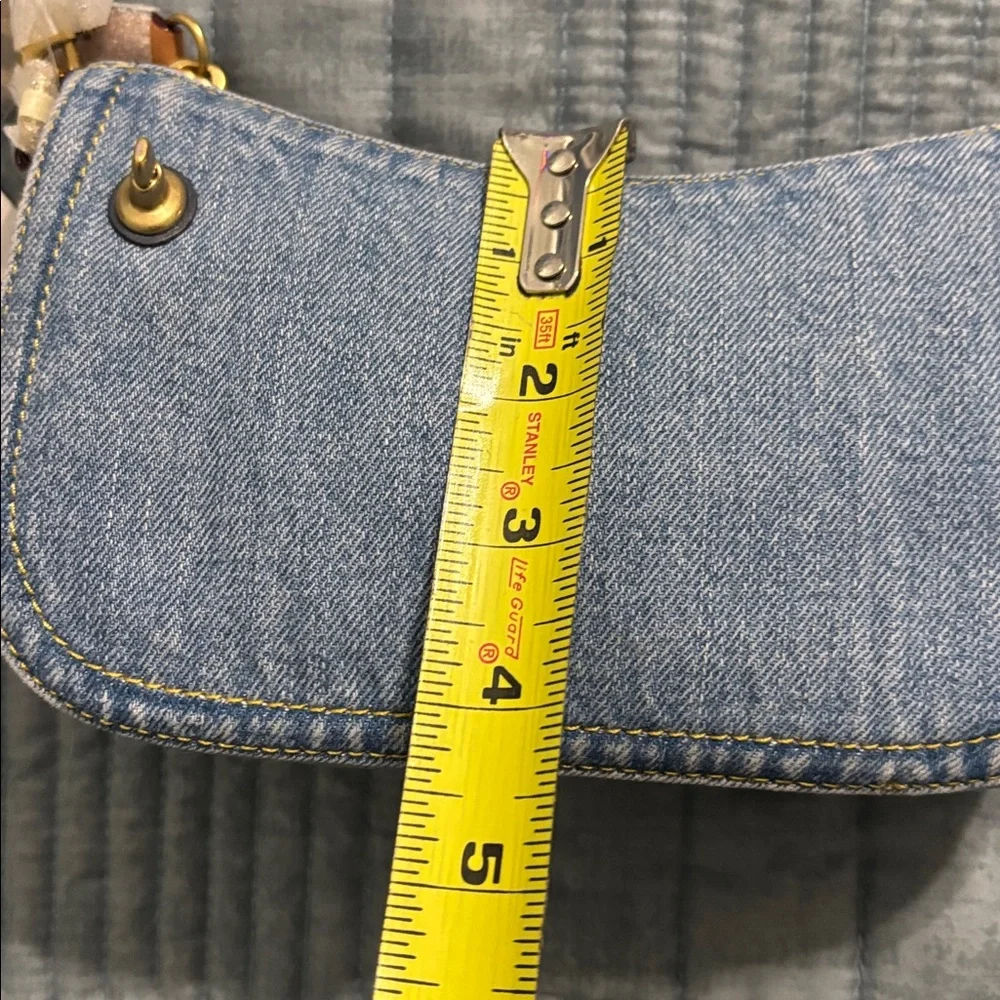 NWT Coach Blue Denim Shoulder Bag - Picture 6 of 9